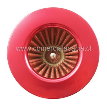filtro de aire conico 3 pulgadas ROJO