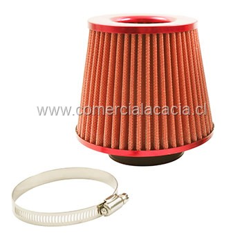 filtro de aire conico 3 pulgadas ROJO