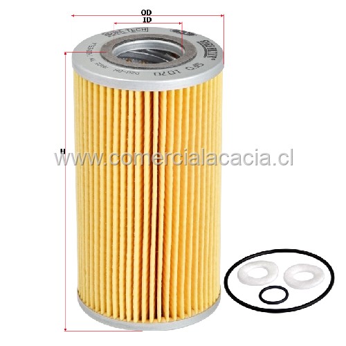 filtro de aceite SFO1070 SUREFILTER h727x h828x SFO1070 9885131070