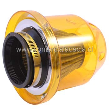 filtro de aire conico 3 pulgadas AMARILLO