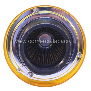 filtro de aire conico 3 pulgadas AMARILLO