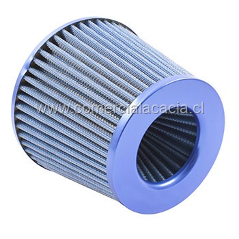 filtro de aire conico 3 pulgadas AZUL