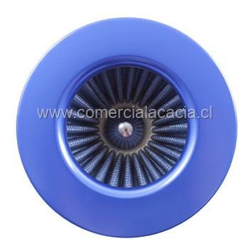 filtro de aire conico 3 pulgadas AZUL