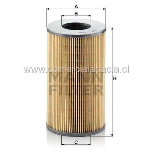 filtro de aceite h1282x MANN h1282x 1457429629 HF6172 HF6214 51765E
