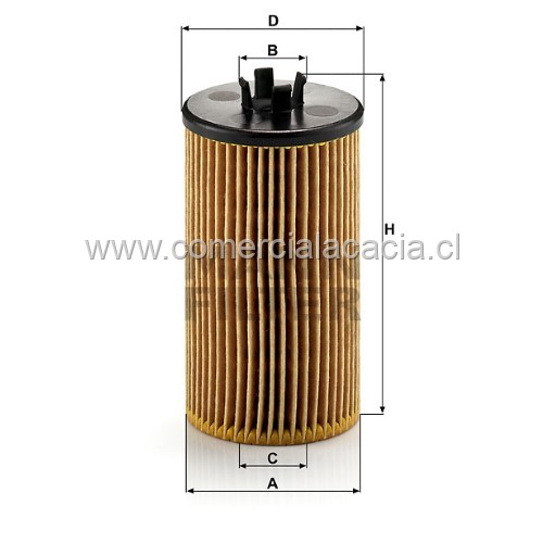 filtro aceite HU612-2X MANN