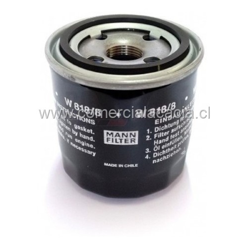 filtro aceite W818-8 MANN w811-80 