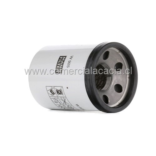 filtro de aceite W925 MANN W925 PSL597 C7603 LF3703 P551352 36881696 B7125 RE59754 6005021346 7090065