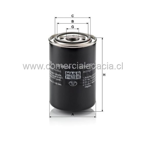 filtro combustible WK940-30 MANN 
