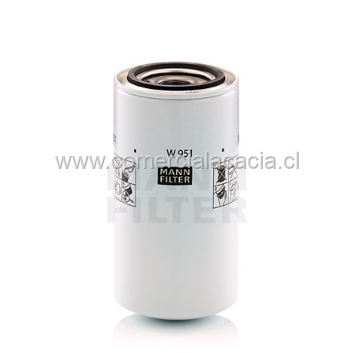 filtro de aceite W951 MANN W951 LF3970 PSL284 p551019 b7177 bt595