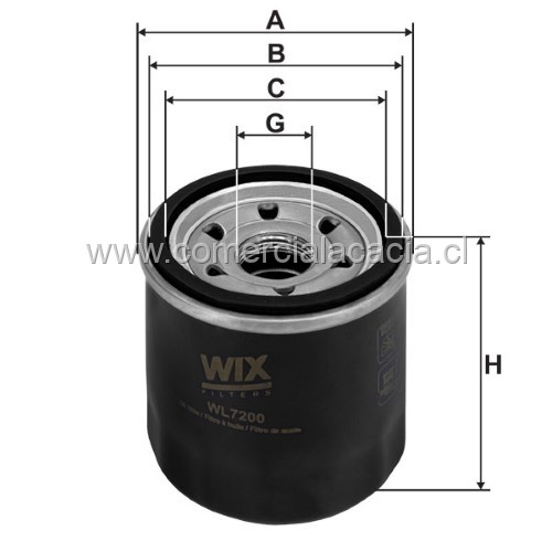 filtro aceite W67-80 WIX 