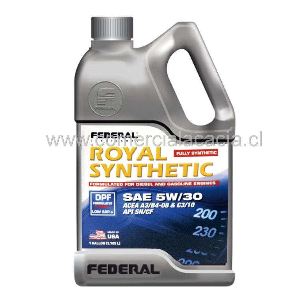 aceite federal 5w30 royal x4litros