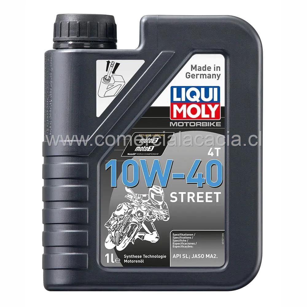 aceite liquimoly 10w40 moto 4tiempos street  x1litro 1521