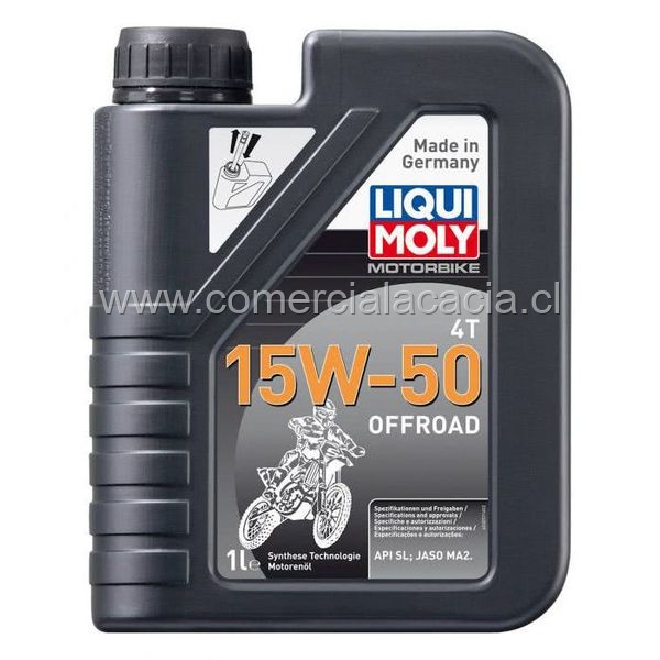 aceite liquimoly 15w50 1lt moto 4tiempo offroard 3057 sl
