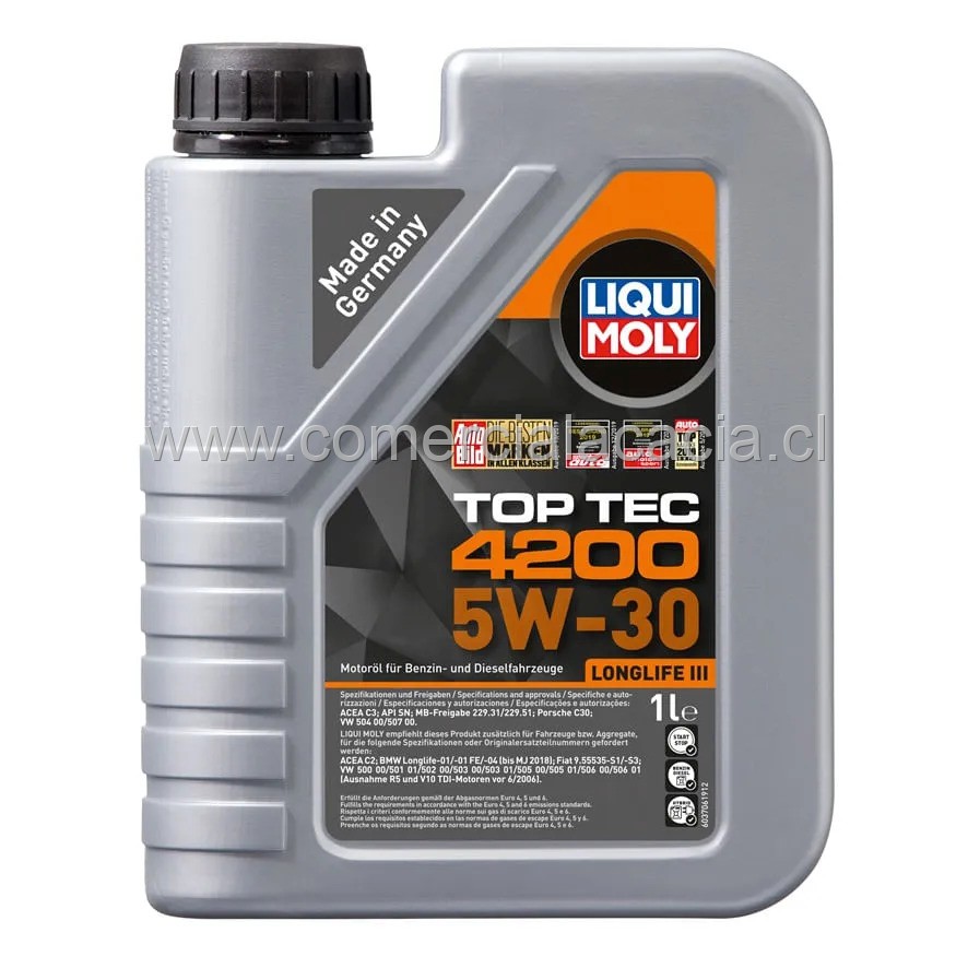aceite liquimoly 5w30 top tec 4200 8972 x1litro
