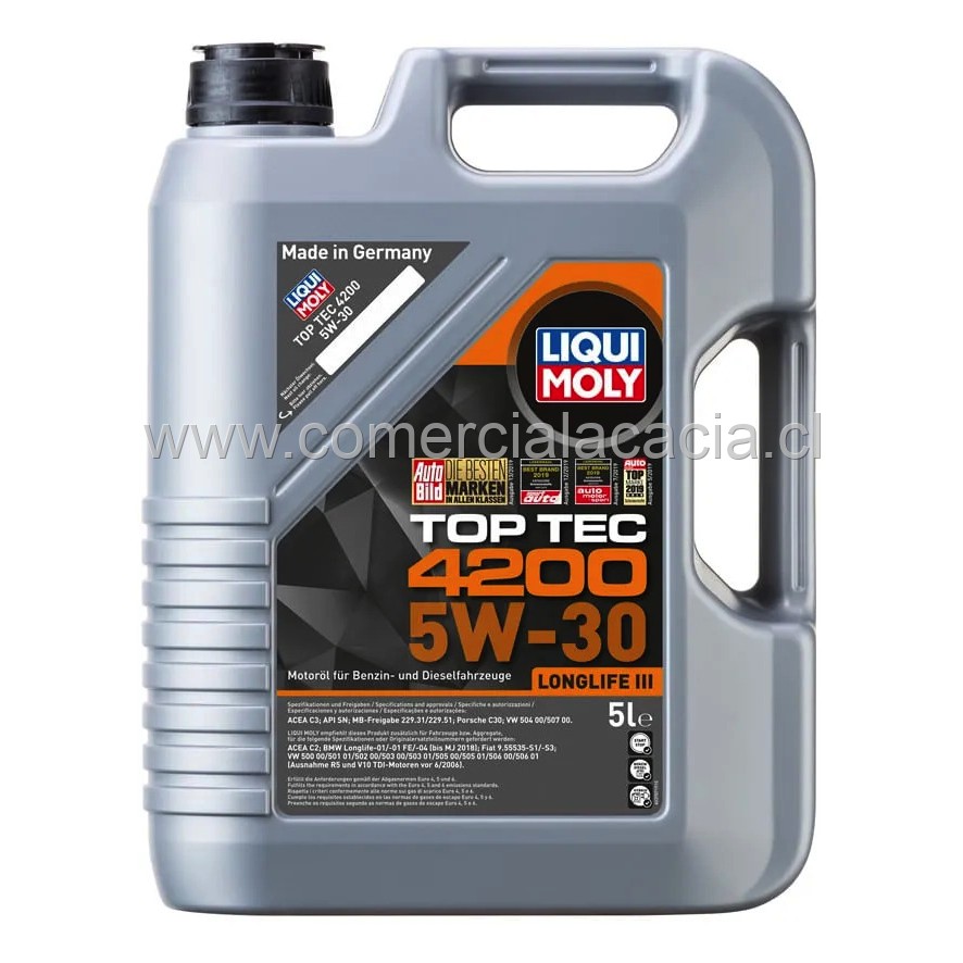 aceite liquimoly 5w30 top tec 4200 8973 x5litros