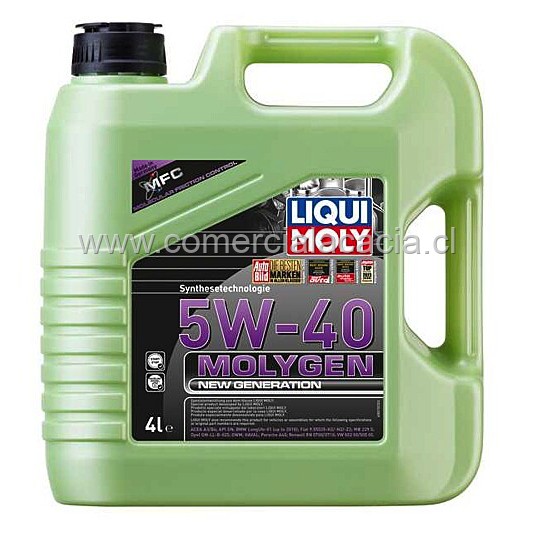aceite liquimoly 5w40 molygen x4litros 8578