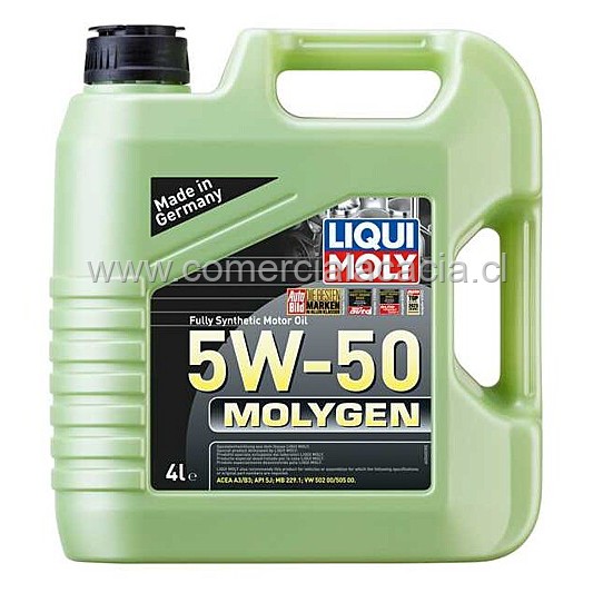 aceite liquimoly 5w50 molygen x4litros 2543