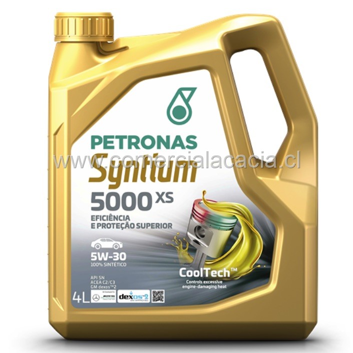 aceite petronas 5w30 x4litros syntium 5000dx