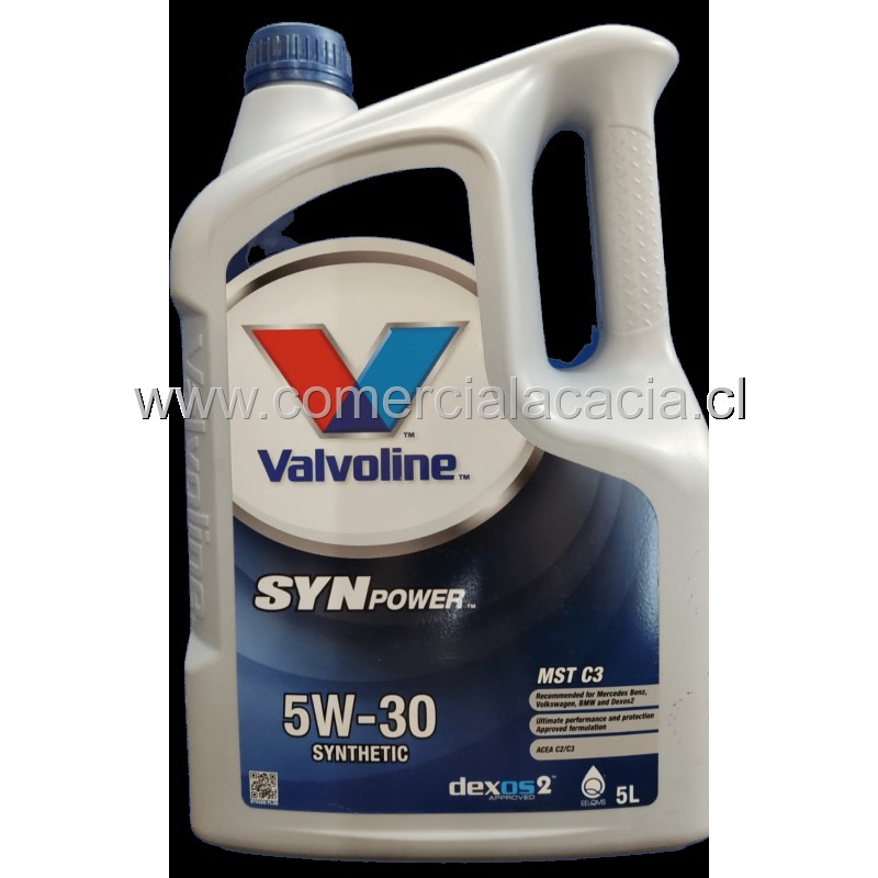 aceite valvoline 5w30 synpower mst c4 x5litros