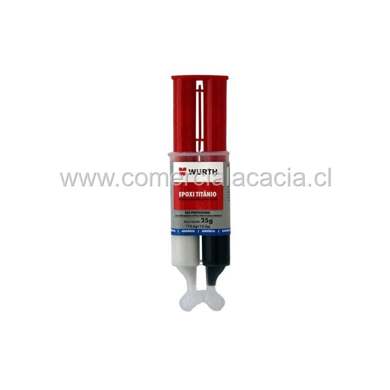 adhesivo wurth epoxi titanio x25gr 0893480131
