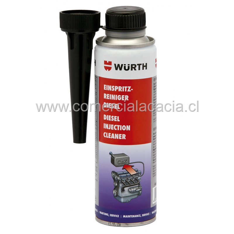 aditivo wurth limpia inyector diesel x300ml 5861011300