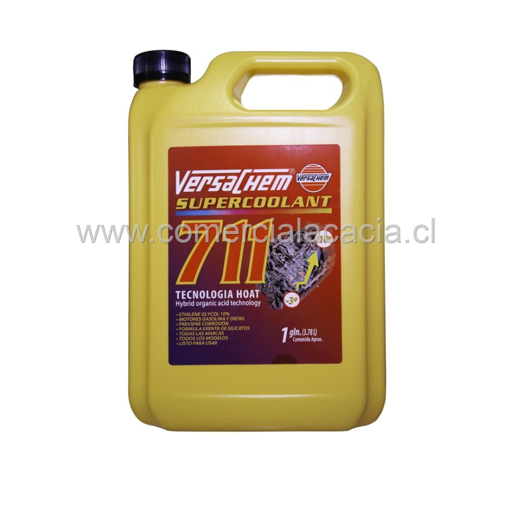 anticongelante versachem 711 ROJO x4litros -3°c +110°c