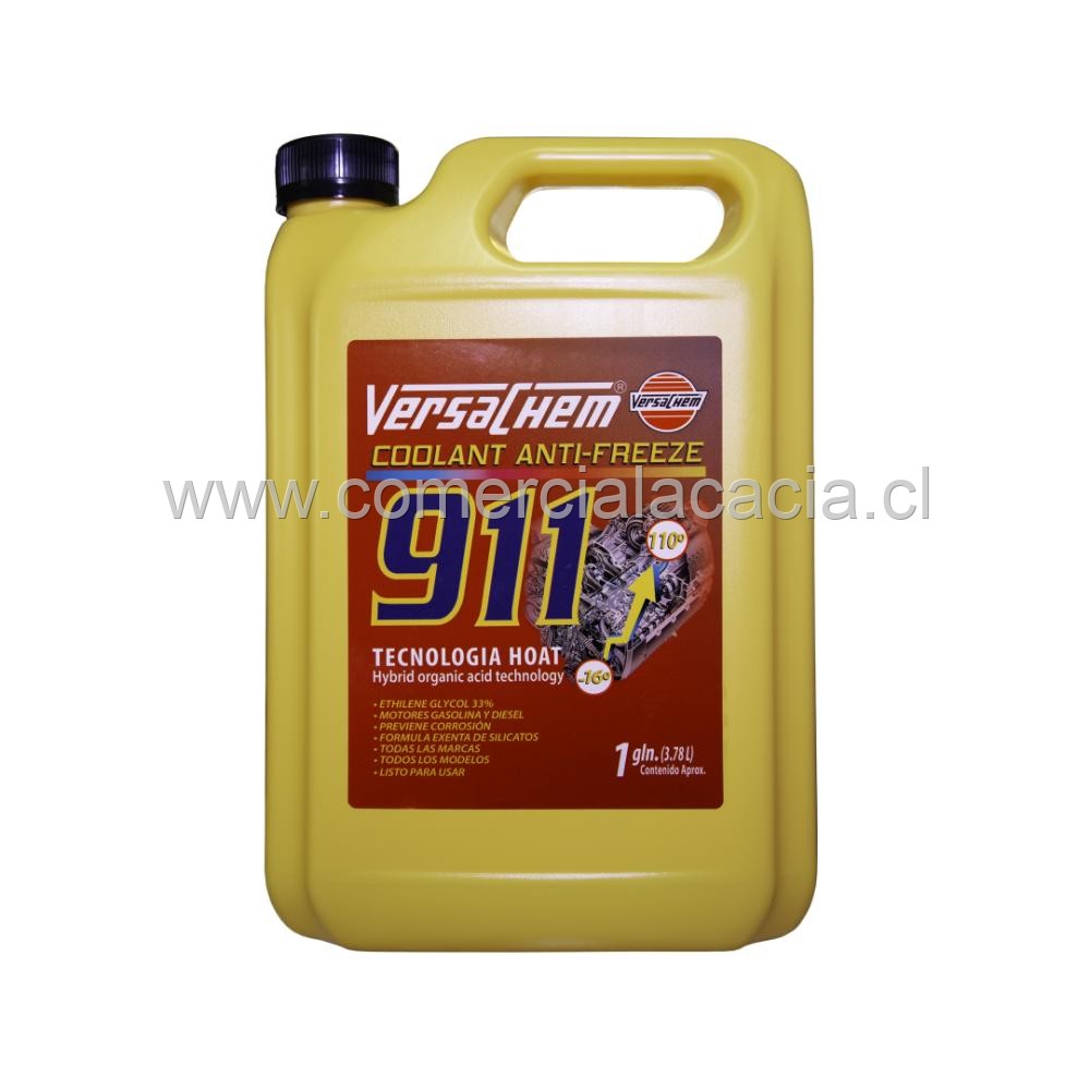 anticongelante versachem 911 ROJO x4litros