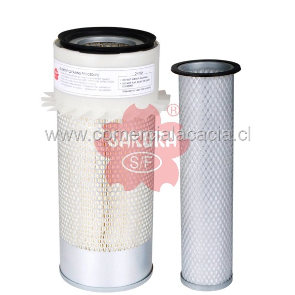 filtro aire C16340 + CF922 SAKURA SIN base metalica