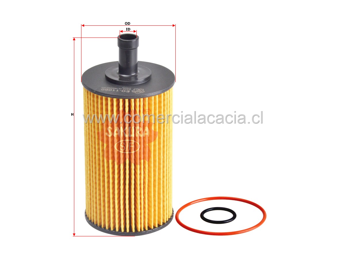 filtro de aceite 04152-YZZA4 SAKURA 04152YZZA4 04152-38020 Lexus LX570 5.7 Gasolina 2007-2020/Toyota Tundra 5.7 Gasolina 2010-2020 3URFE V8