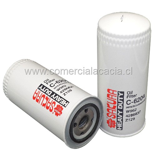 filtro de aceite C6204 SAKURA W962 w962-2 w962/2 w962-11 w962/11 w962-14 w962/14 WL51820E PSL962 C6204 LF4054 110986b01027 lf4054 lf797 b236 b9601 b7367