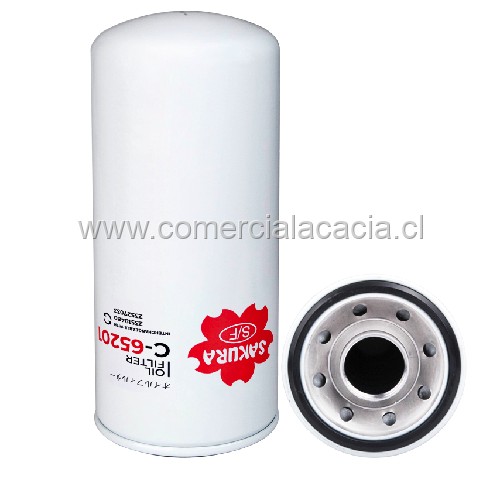 filtro de aceite C65201 SAKURA W1275-8 W1275/8 W12758 B495 P552100 C65201 PSL904 23518480 23524251 23527033 23530573 25014505 lf3620 ACPF2100