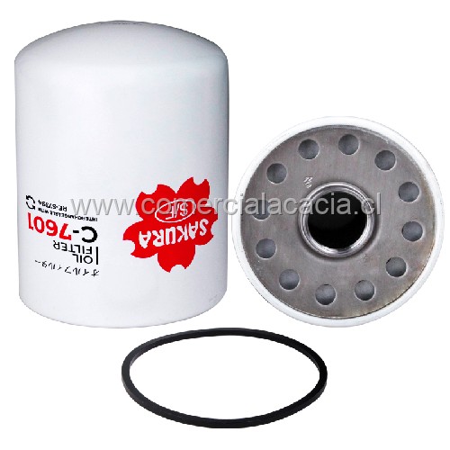 filtro de aceite C7601 SAKURA W1254 C7601 AR98329 AR101278 RE57394 BT352 LFP558329 LF356