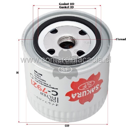 filtro de aceite C7921 SAKURA W920/7 W920-7 W9207 w916-1 w916/1 w9161 LF689 PSL171 C7921 140516130 173171 1C01032430 807180 SBA140516130 lf3376 lf3311 lf3758 b229 b233 b163 b132 b74 b40073