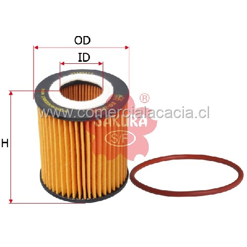 filtro de aceite EO23030 SAKURA HU711-4X HU711/4X HU7114X EO23030 J670B 1457429248 WL7402 93183412