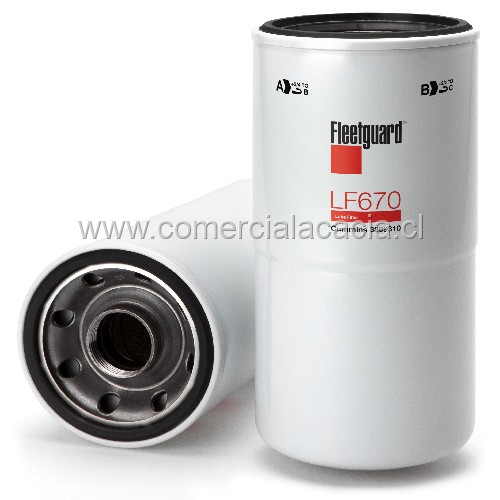 filtro de aceite LF670 FLEETGUARD W12106 w1294 110986b01006 LF670 PSL270 C5715 CULF670 PMLF670 lf3333 b96 b95 b196 00031133 0031843001 012187 020186 027695 0945197 1202427002170 202427002170 3313279 3