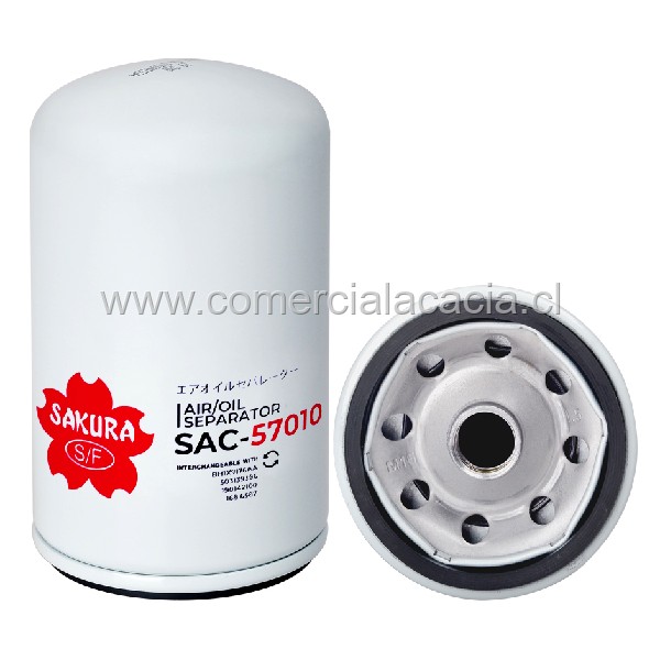 filtro de aceite SAC-57010 SAKURA 1157577 120390077 1512-100-220 168-6587 190142100 2120279 212200210 41157577 4931691 503139396 503139396 as2474 C811 SAC57010