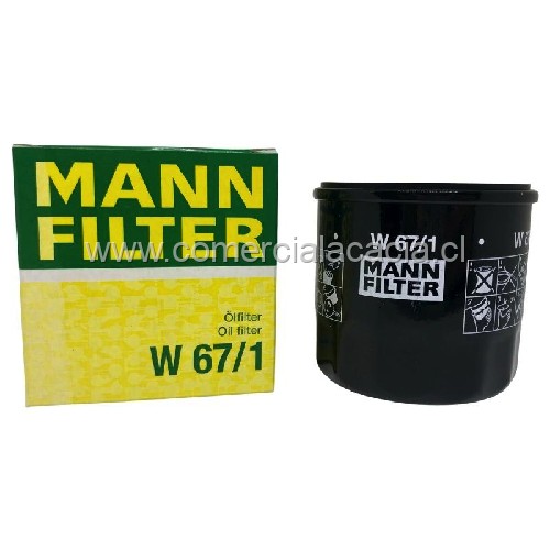 filtro de aceite W67-1 MANN B6Y114302 15208KA000