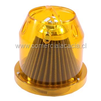 filtro de aire conico 3 pulgadas AMARILLO