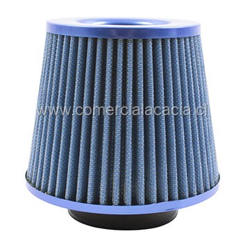 filtro de aire conico 3 pulgadas AZUL