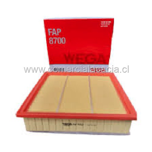 filtro de aire FAP8700 WEGA Chevrolet DMax 2.5 Diesel 2015-2021/Mazda BT50 3.0 2021-2022 C24163 WA9841 FAP8700 UK8688 TA10243 5876150010 8981402650 8981402660 897499548 19372528