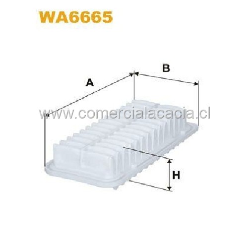 filtro de aire WA6665 WIX C5390 WA6665 1780121030 178010Y010 1109101S16