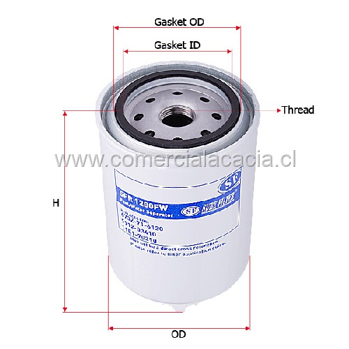filtro de combustible 19SFR1280FW SUREFILTER WK9165X FS1280 PSC410 19SFR1280FW SFC5706 wp940-30 wp940/30 wp94030 ff200 fs36257 bf1280 bf896 ffp550439