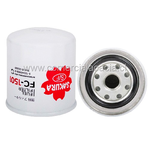 filtro de combustible FC1501 SAKURA FF5114 WK815-80 WK815/80 WK81580 FC1501 1640389TA1 16403J5500 2132400230 4285643 5132000530 5132001190 5132002350 5132400090 5132400091 5132400230