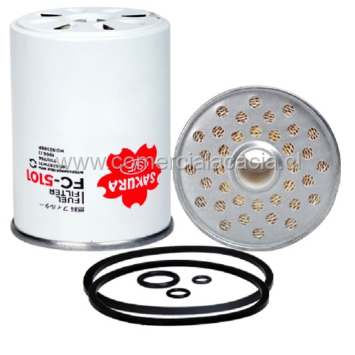 filtro de combustible FC5101 SAKURA P945X P945-2 P945/2 P9452 PC2255 PC2/255 PC2-255 FC5101 FF4052A 11098645069435N DB0694 c4163 kx24 bf884 7111796