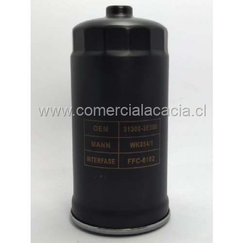 filtro de combustible FFC6102 INTERFACE WK854-1 WK854/1 WK8541 wk854-2 wk854/2 wk8542 JFCK051 PSC455 FC2904 UC220F TF81108B	FFC6102	0k55212603a 313003e200 46807036 9949267 c00030523 fs19781 bf7970 29