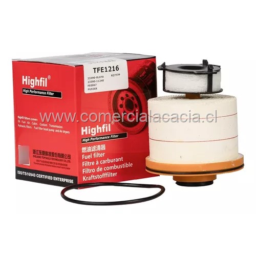 filtro de combustible TFE1216 HIGHFIL PU938X PC953 F11140 C818 TFE1216 JFC2073 233900l070 233900l100 233900l090 2339011240