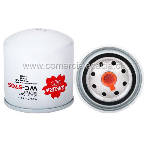 filtro de refrigerante WC5705 SAKURA WF2071 WA940-1 WA940/1 WA9401 WC5705 04521006 17834 1289132 1822672C1 299080 3100304 3305367 3315116 500080872 681955 9342 9N3368 9N3717 9N3719 A77544 CU299080 CUW