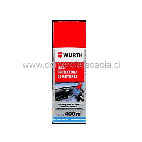 LACA PROTECTORA Y ABRILLANTADORA DE MOTORES WURTH x400ML