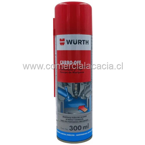 spray limpia carburador wurth y sist de iny mariposa sist de adm 300ml 0893100300