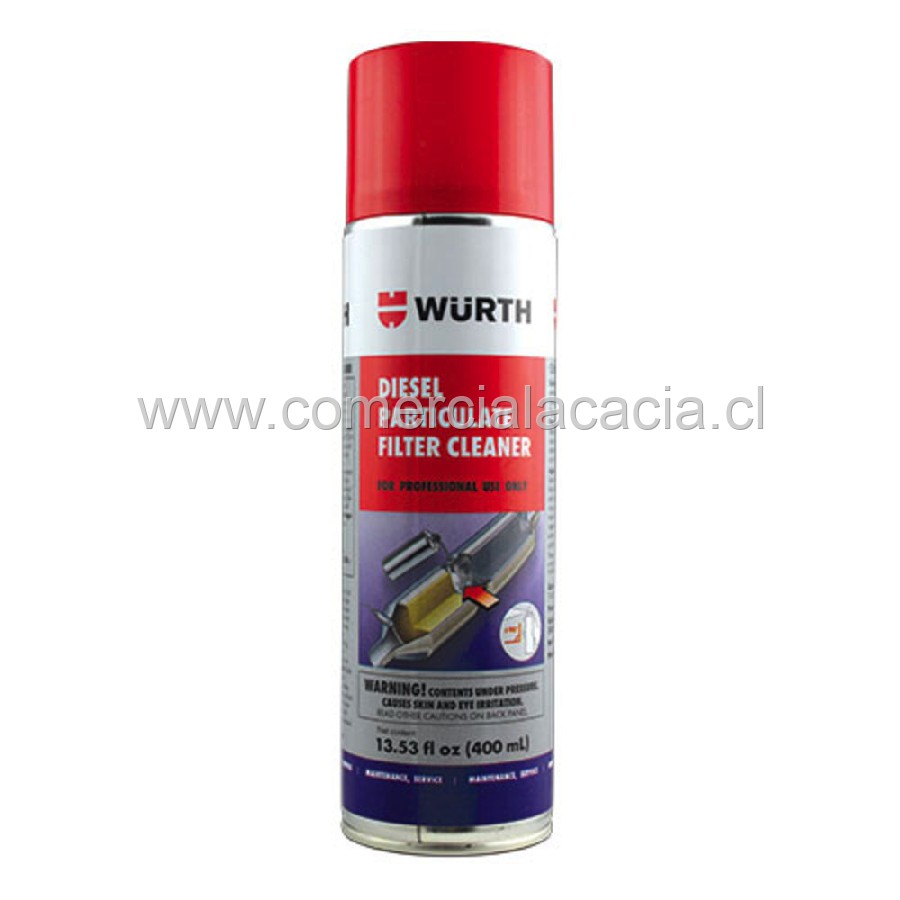 limpiador de filtro de particulas spray dpf wurth 400ml